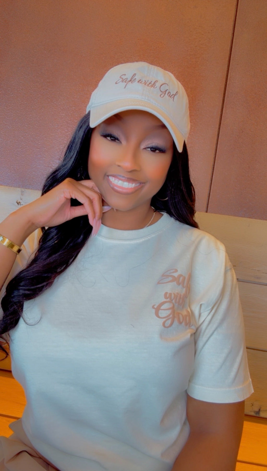 Safe With God  Signature Tee + Hat